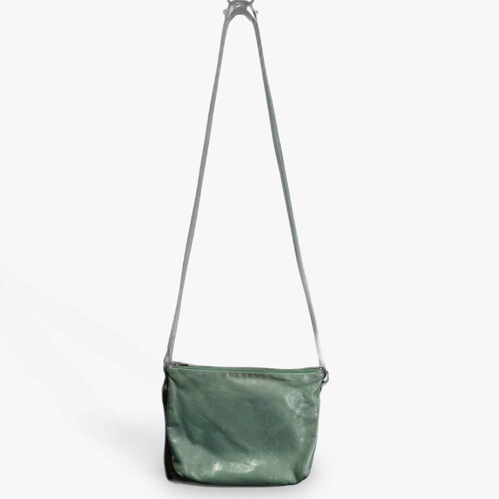 Hobo Mint Green Leather Crossbody Bag